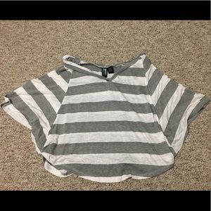 Girls striped crop top